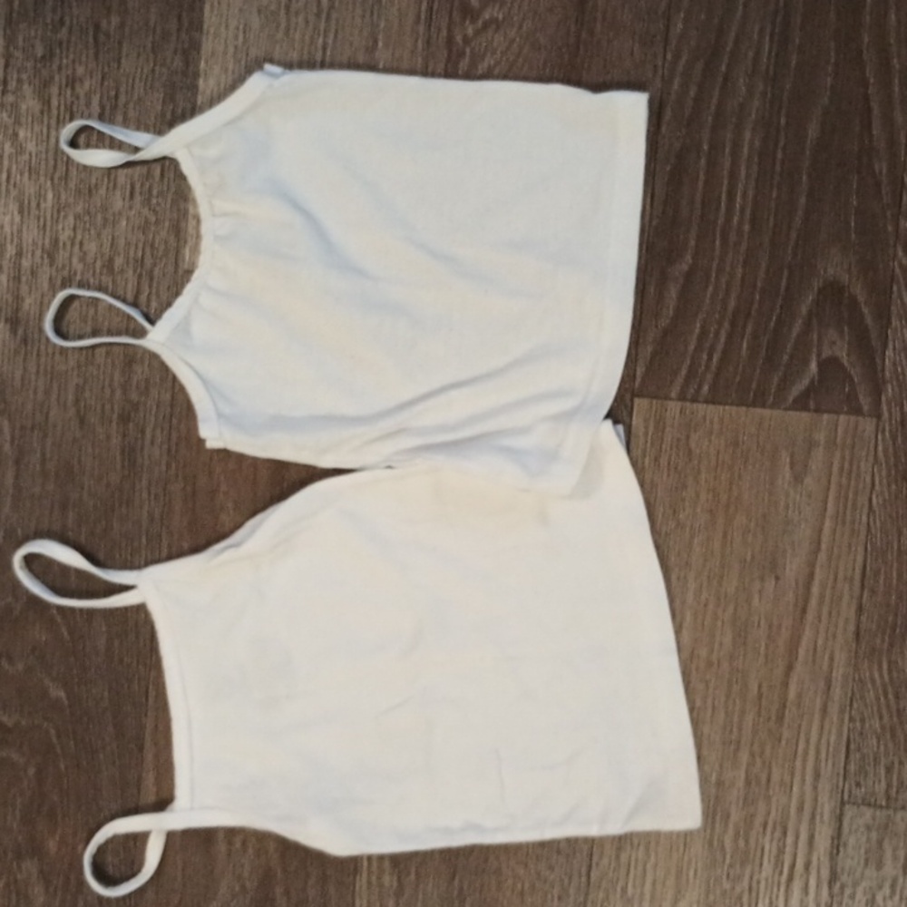 5/$20 2t/3t Girl's Hanes and wonder Nation white tank tops
